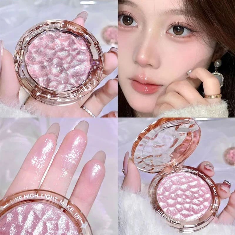 Kawaii crystal flash korean powder highlighter luminizer