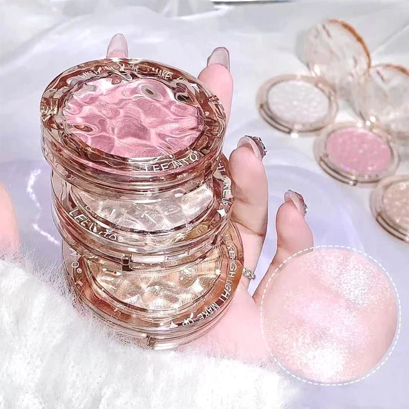 Kawaii crystal flash korean powder highlighter luminizer
