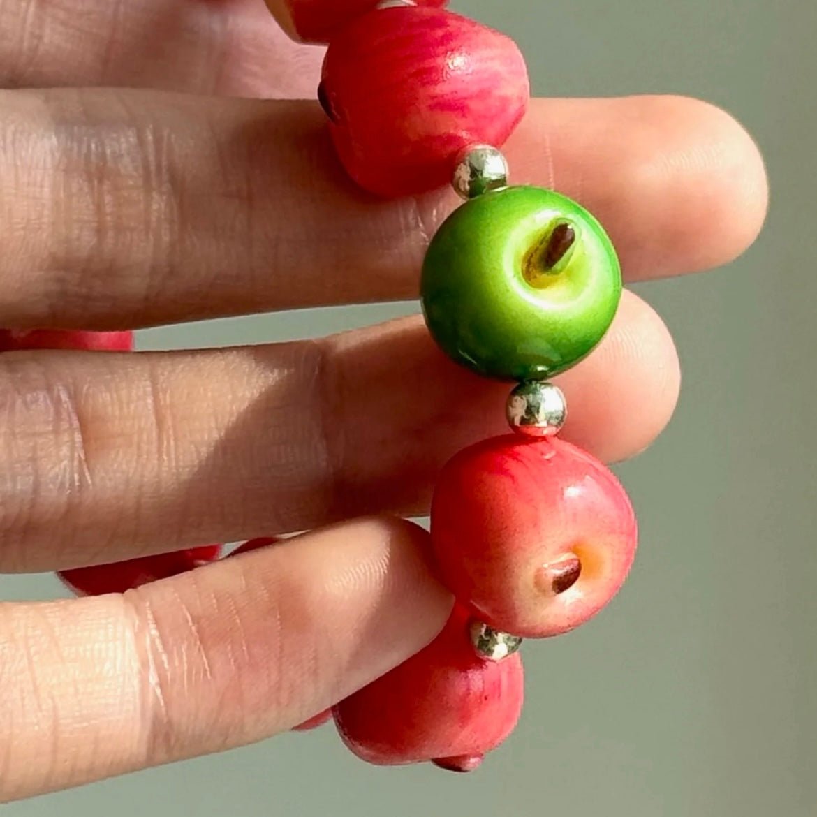 Beaded Cute Bracelet Apple