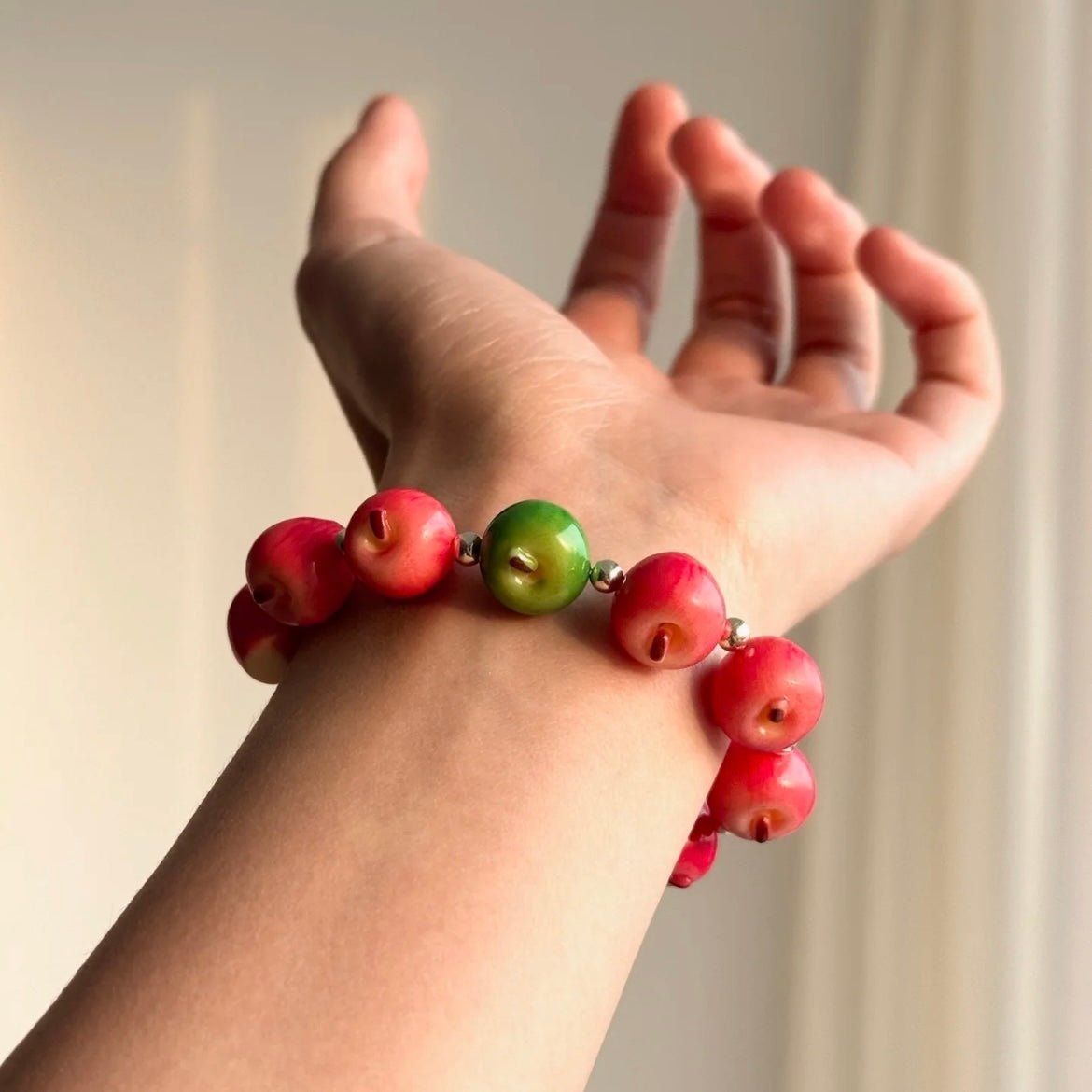 Beaded Cute Bracelet Apple