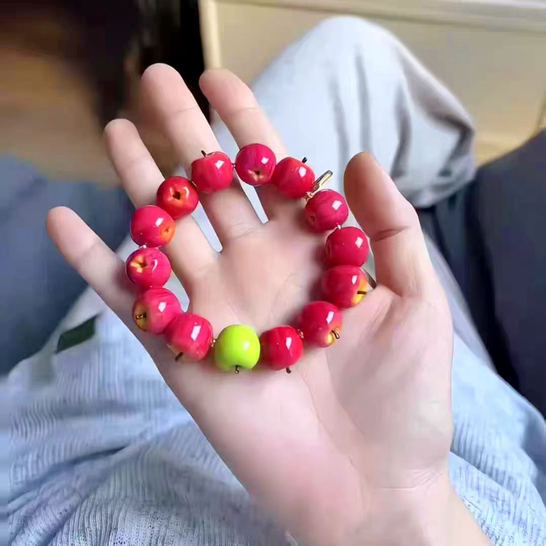 Beaded Cute Bracelet Apple