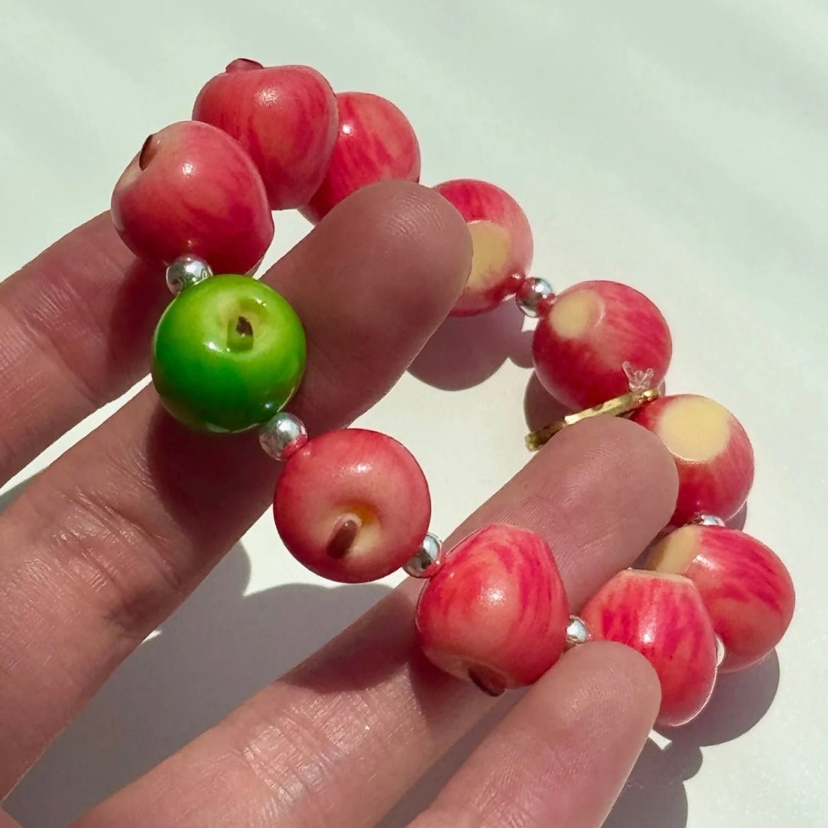 Beaded Cute Bracelet Apple