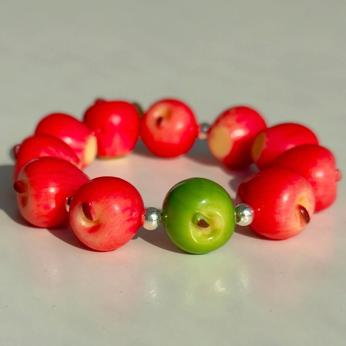 Beaded Cute Bracelet Apple
