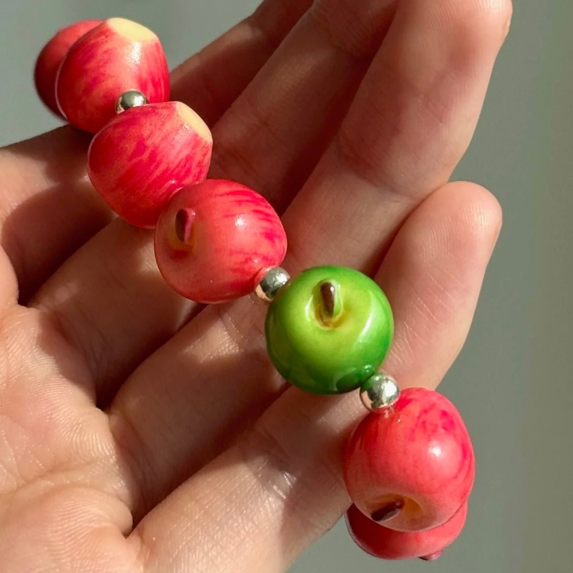 Beaded Cute Bracelet Apple