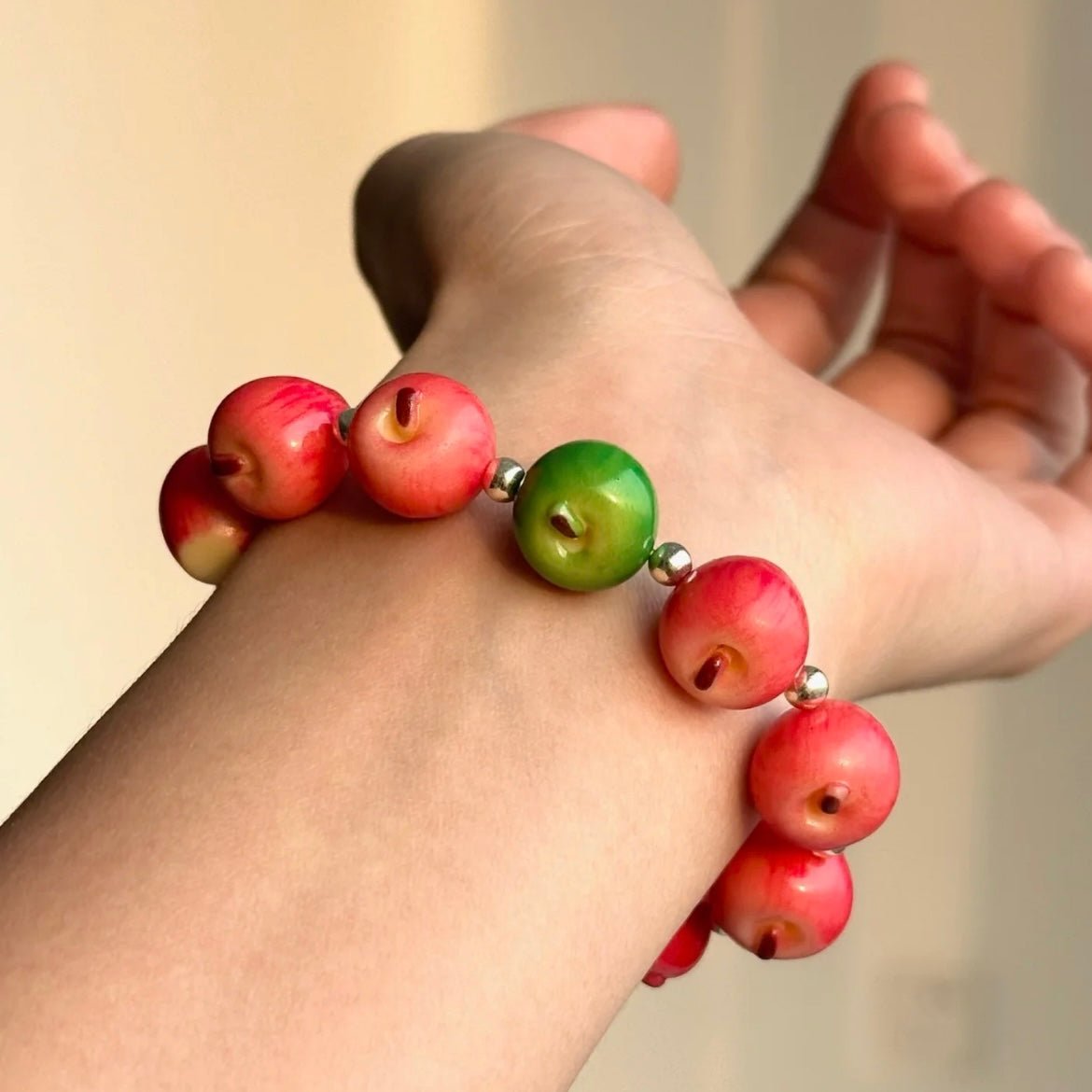 Beaded Cute Bracelet Apple