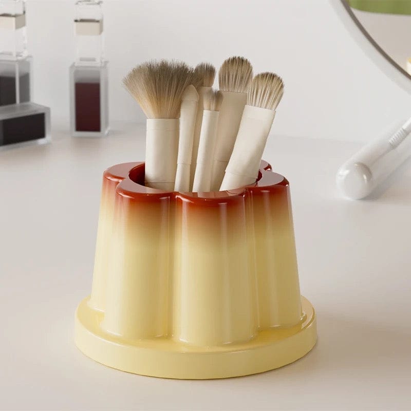 Cute Caramel Pudding Pen Holder