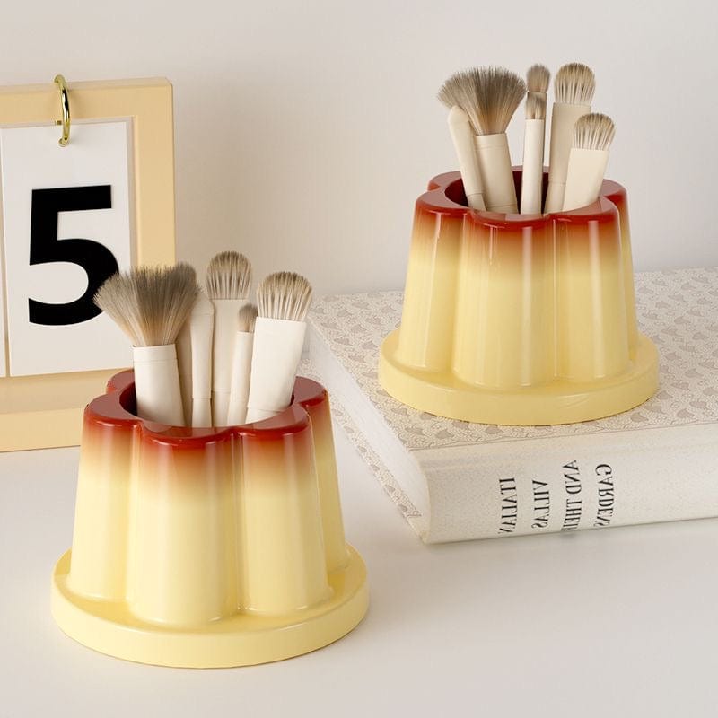 Cute Caramel Pudding Pen Holder