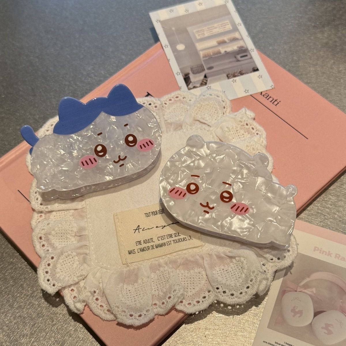 Acetate Hair Chiikawa Cute Acrylic Claw Clip