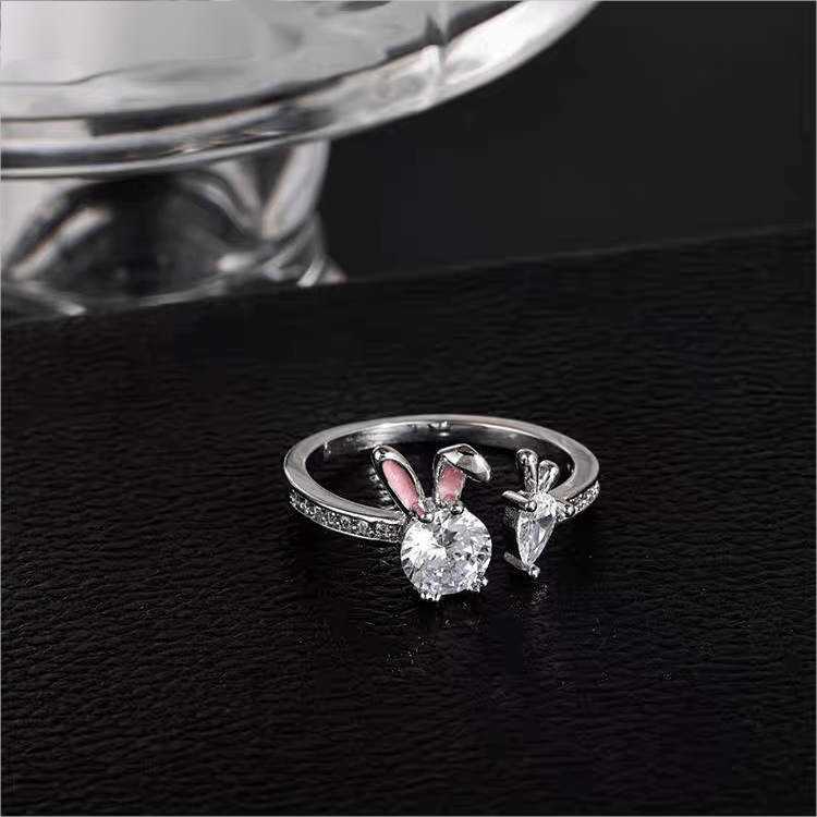 Bague lapin carotte mignon