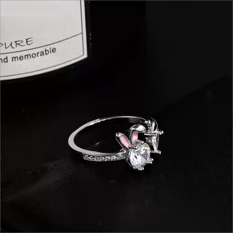 Bague lapin carotte mignon