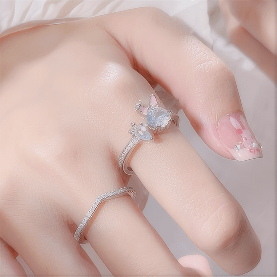 Bague lapin carotte mignon