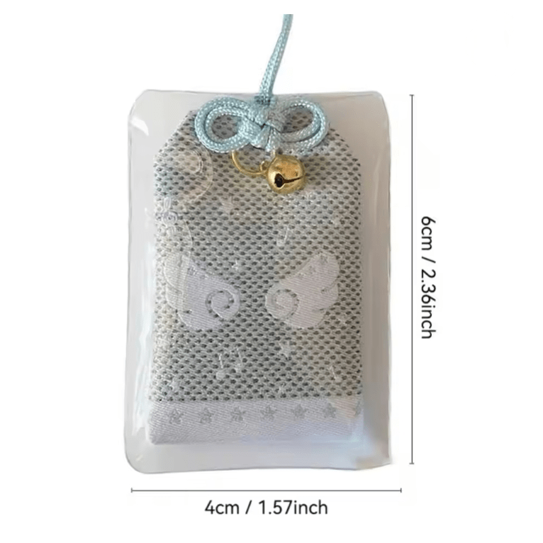 Musical Cute Wing Angel Embroidery Lucky Note Keychain Amulet