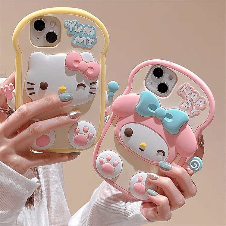 Cute Kitty Melo Toast iPhone Case