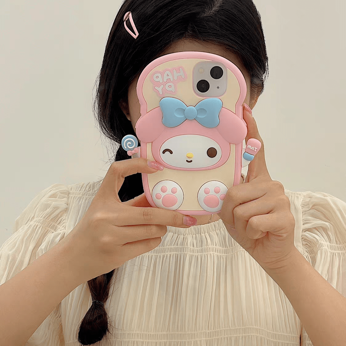 Cute Kitty Melo Toast iPhone Case