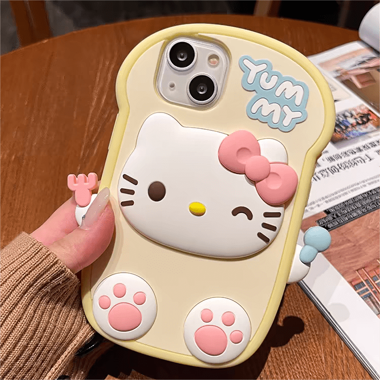 Cute Kitty Melo Toast iPhone Case