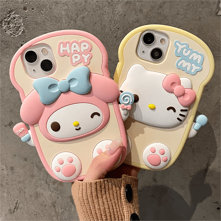 Cute Kitty Melo Toast iPhone Case