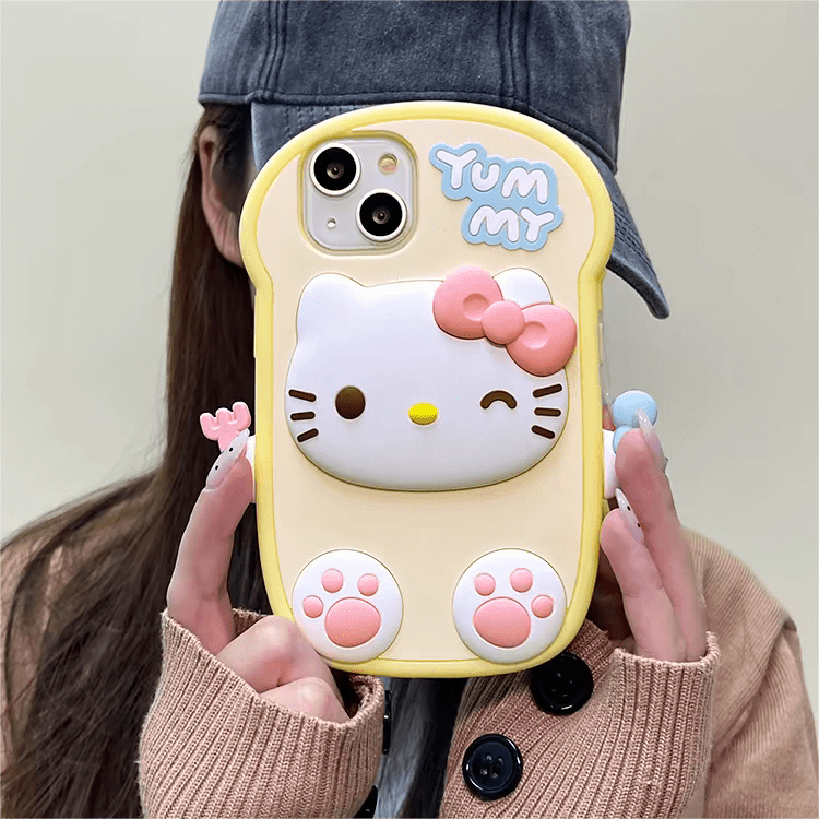 Cute Kitty Melo Toast iPhone Case