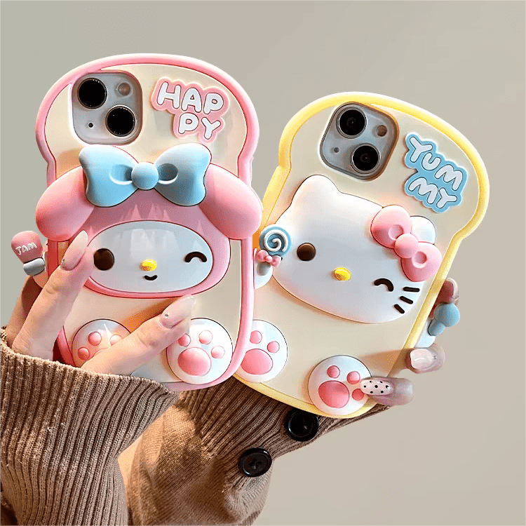 Cute Kitty Melo Toast iPhone Case