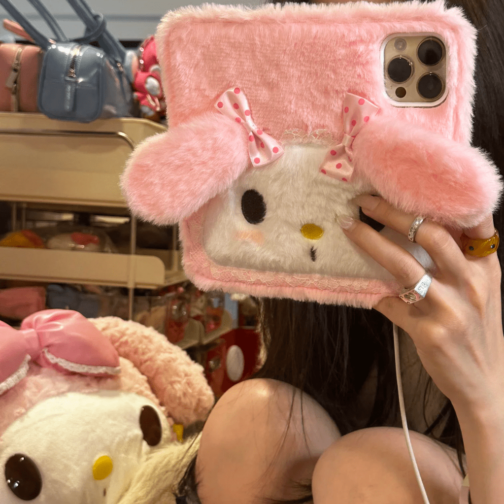 Cute Melo Plush Flip iPhone Case