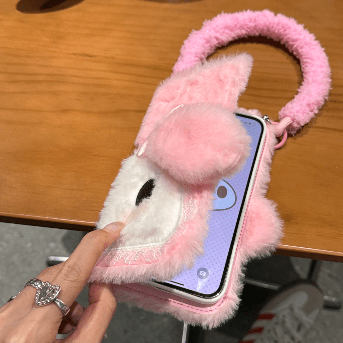 Cute Melo Plush Flip iPhone Case