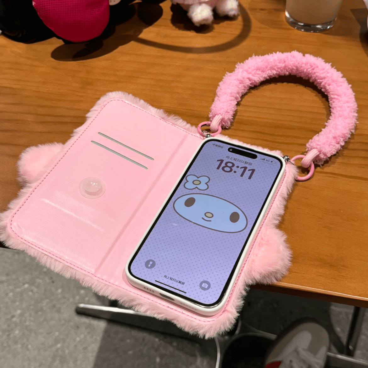 Cute Melo Plush Flip iPhone Case