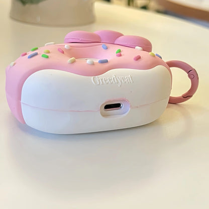 Rosa Donut Kitty AirPods Kopfhörerhülle SK481