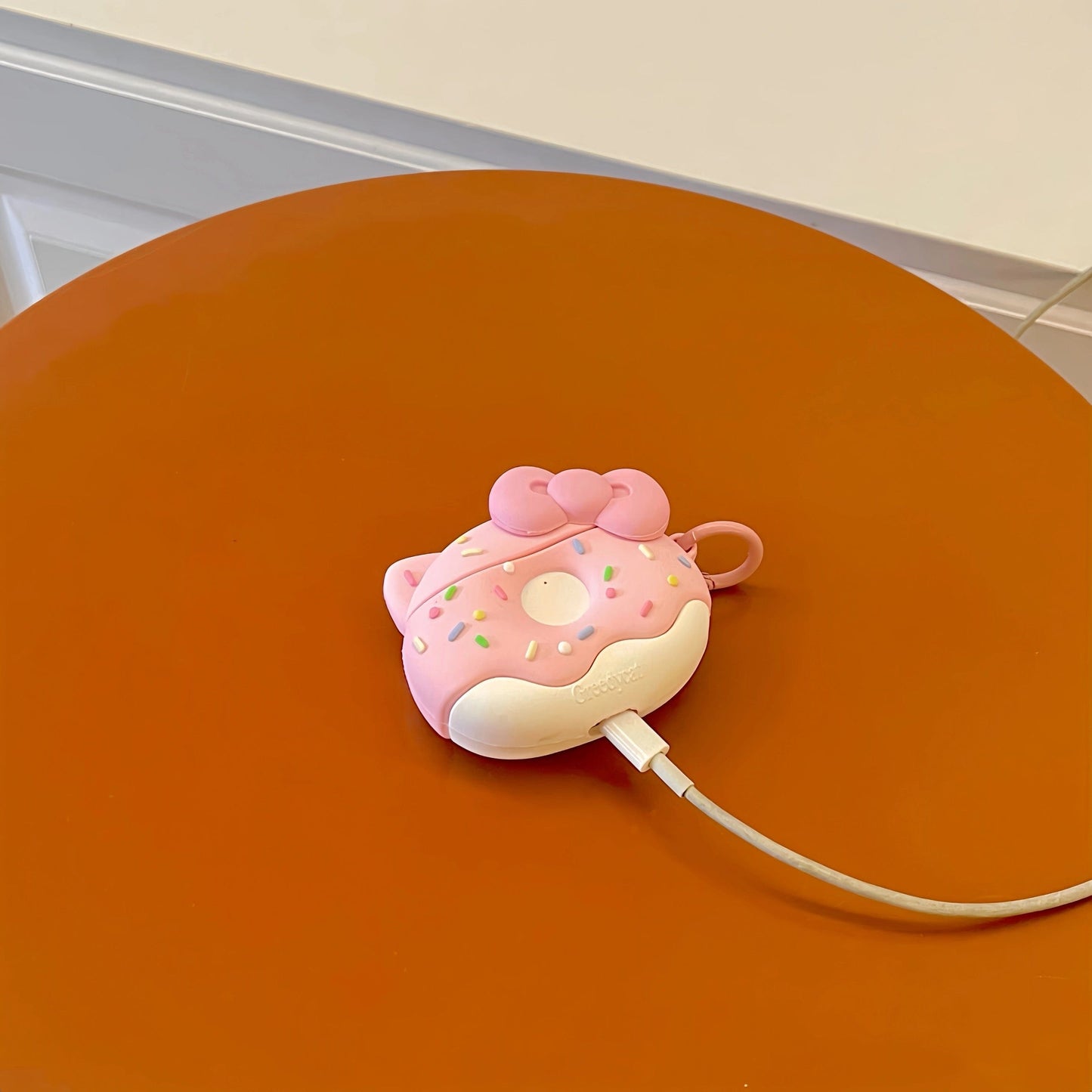 Pink Donut Kitty AirPods Earphone Case SK481