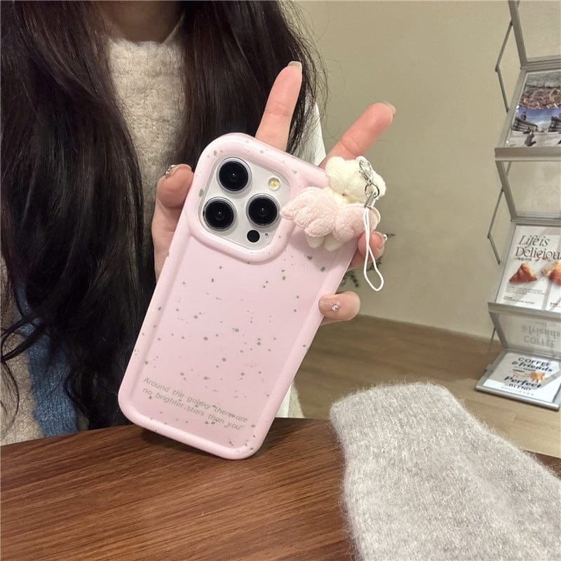 Plush Angel Wings Bear iPhone Case