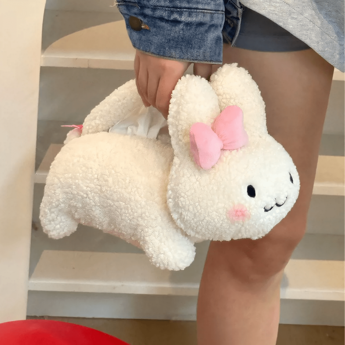 Sac à mouchoirs en forme de lapin mignon