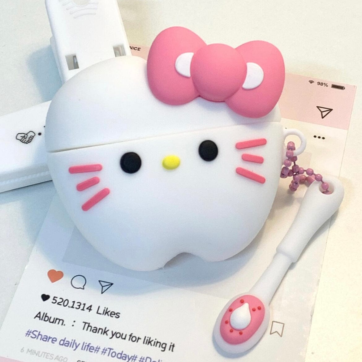 Cute Teeth Kitty AirPods Earphone Case