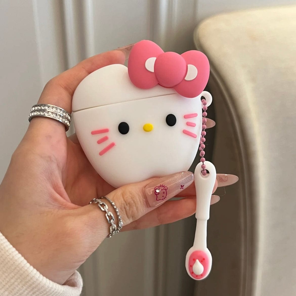 Cute Teeth Kitty AirPods Earphone Case