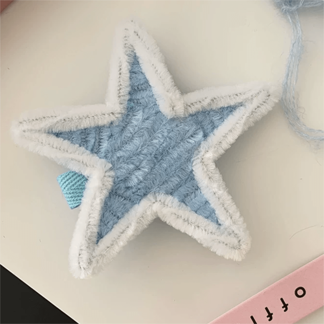 Y2K Plush Star Hair Clip