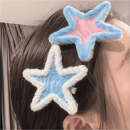 Y2K Plush Star Hair Clip