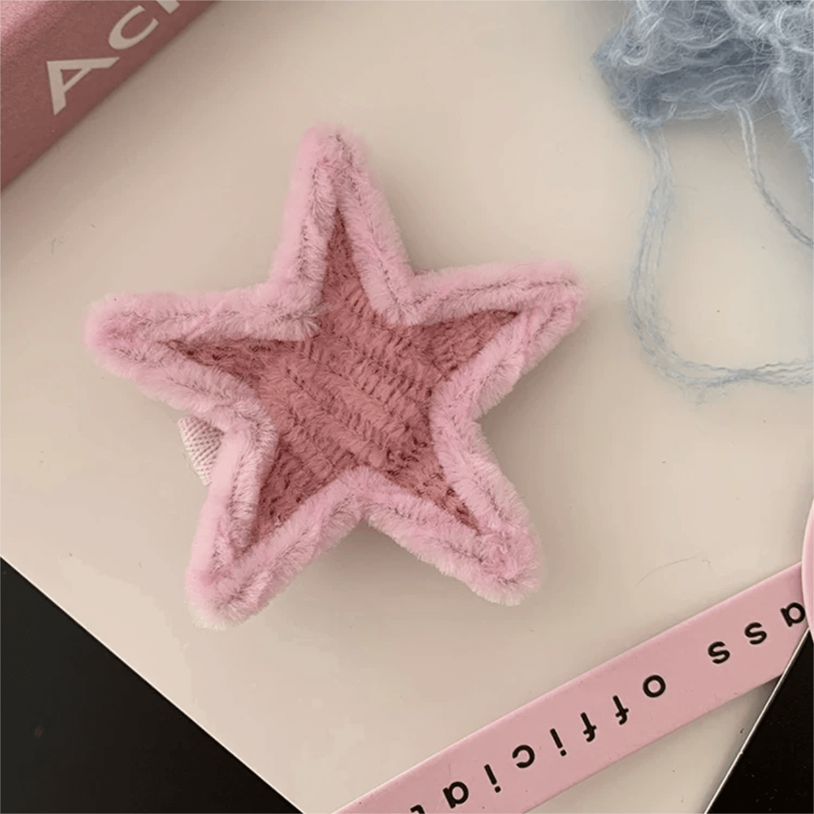 Y2K Plush Star Hair Clip