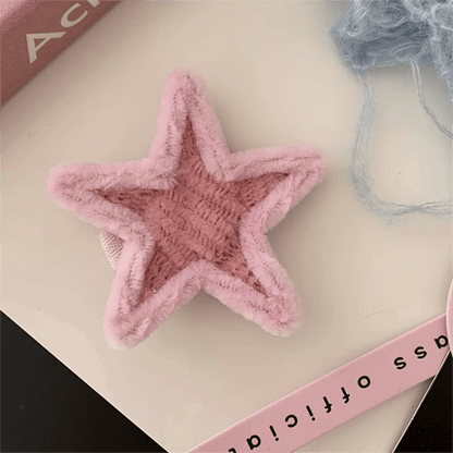 Y2K Plush Star Hair Clip