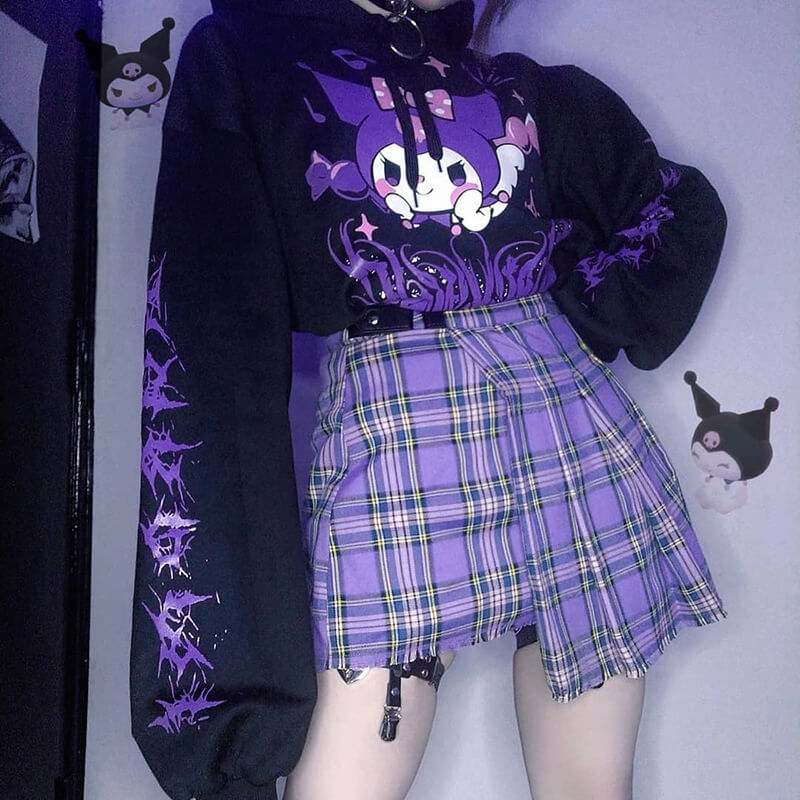 Y2K Evil Kuro Hoodie