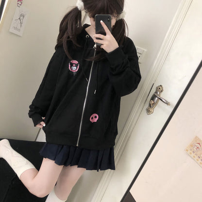 Black Kuro Casual Hoodie