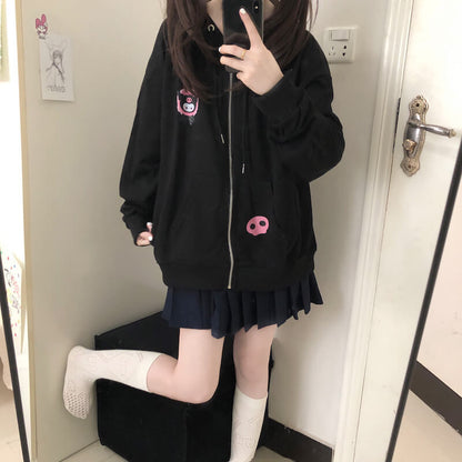 Black Kuro Casual Hoodie