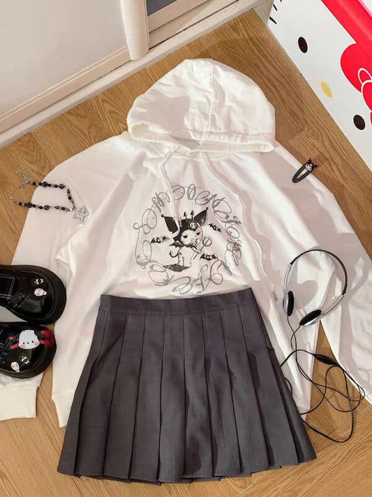 White Evil Kuro Hoodie