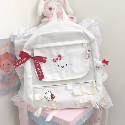 Kawaii Schleife Kitty Rucksack Tasche