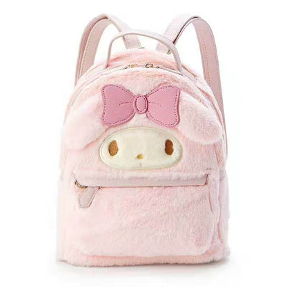 Flauschiger Cinna Melo Mini-Rucksack