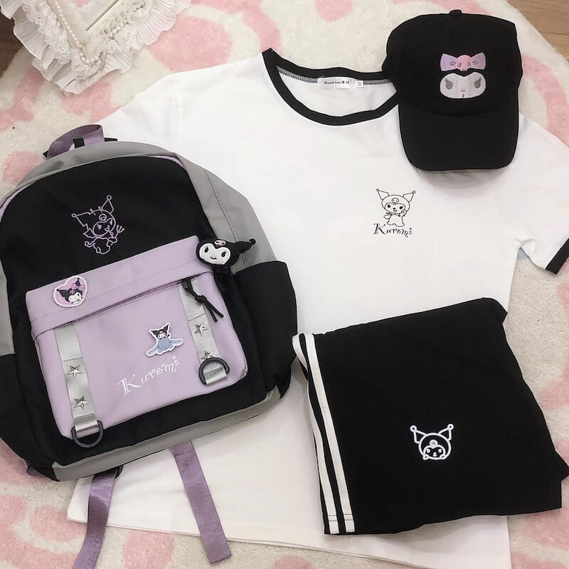 Black Purple Kuro Backpack