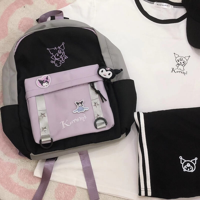 Black Purple Kuro Backpack