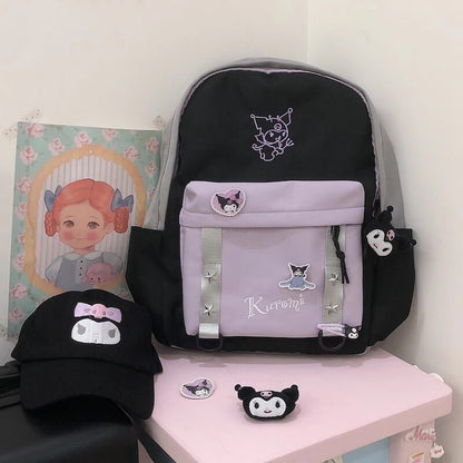 Black Purple Kuro Backpack