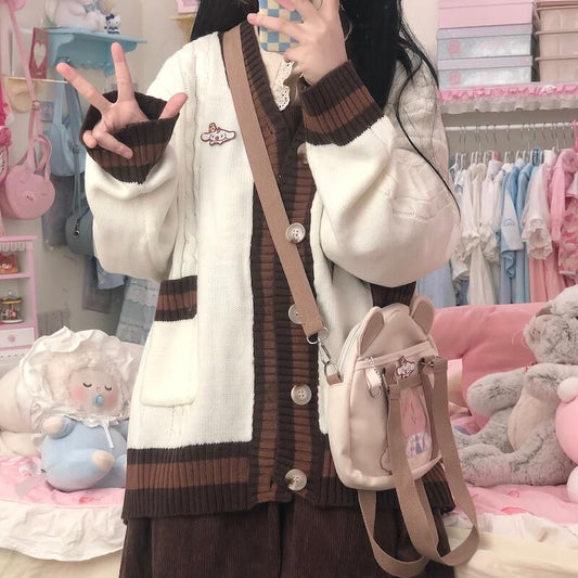 Kawaii Cinna Warme Strickjacke