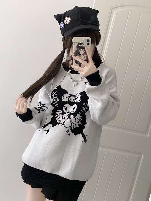 Y2K Butterfly Kuro Sweater