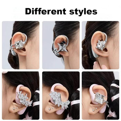 Cyberpunk Replaceable Magnetic Decor Wireless Bluetooth Earphones