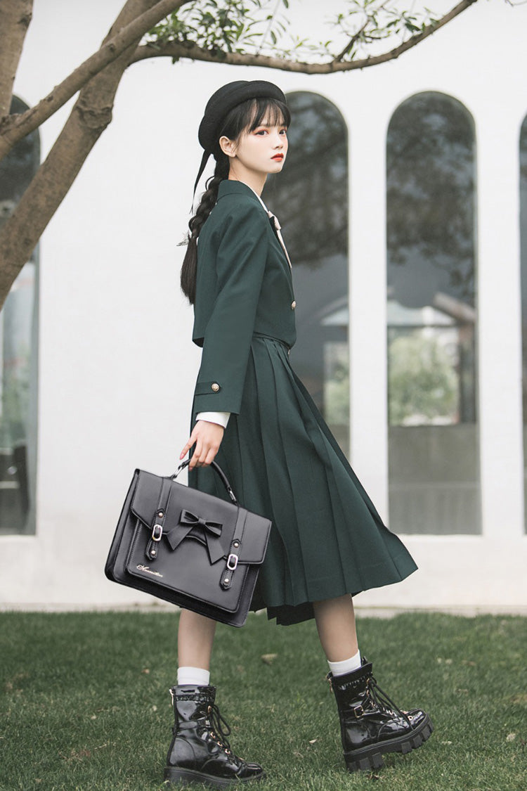 Emerald Artemis Sweet College Style Elegant Lolita Jumper Gown