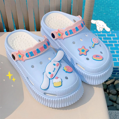 Schöne Kawaii warme Plüschschuhe mit Löchern - Kimi