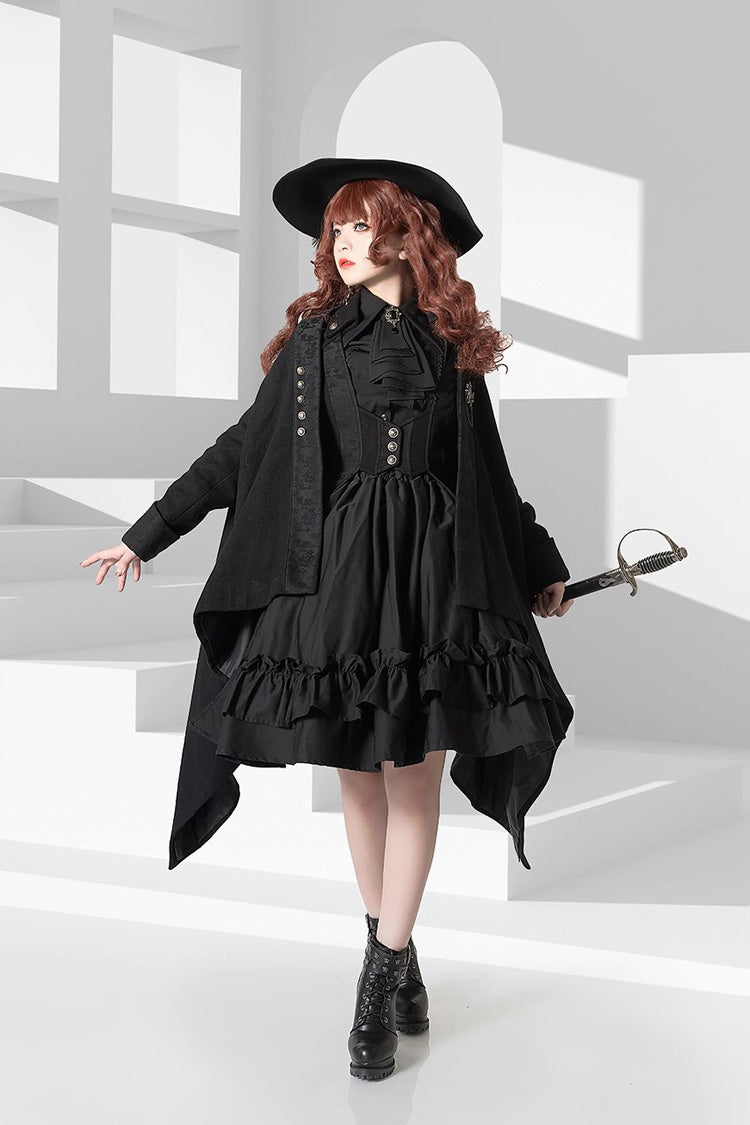 Ouji Lolita Shirt with Lamb Print - Long Sleeve - Triple Color Options